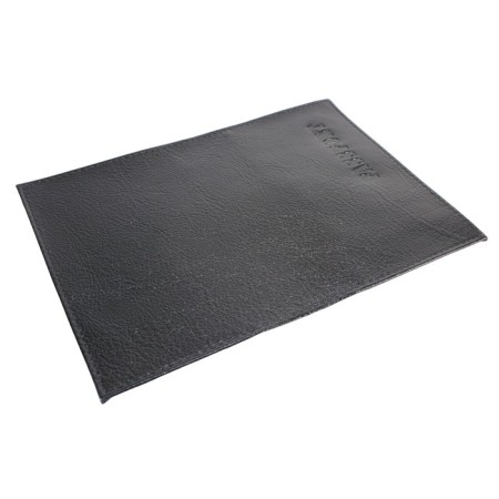 Cover for a passport, department for credit cards, black color