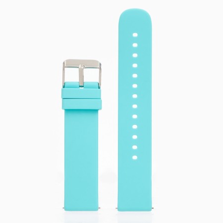 Smart hours strap, 20 mm, silicone, turquoise-1