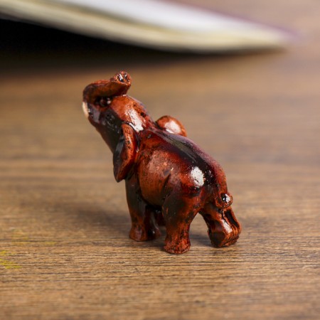 Souvenir Polystone "Elephant baby" under the red tree 3.5x4x1.8 cm-2