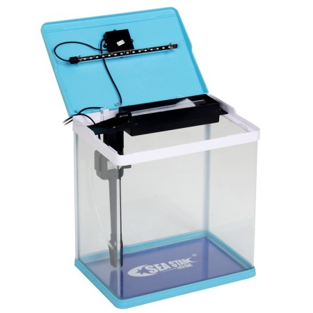 The Seastar HX-390F Aquarium includes: LED lamp 3 color, 7 modes, filter, 30 l, blue-2