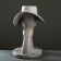 Kashpo "Lady in the Hat" gray, 28x23cm