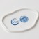 Plate Ceramic Neovstvo Territory "Divorces", 17 cm, white-blue color