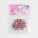 Rhinestones are sewing "circle", in the frame, d = 8 mm, 20 pcs, pink color