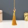 Textile suspension, metal "Chinese lion" gold 1x1.2x10 cm