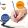 A set of ballpoint pens 6 pieces + 2 as a gift by BIC "Round STIC EXACT", node 0.8 mm, thin letter, rubber emphasis