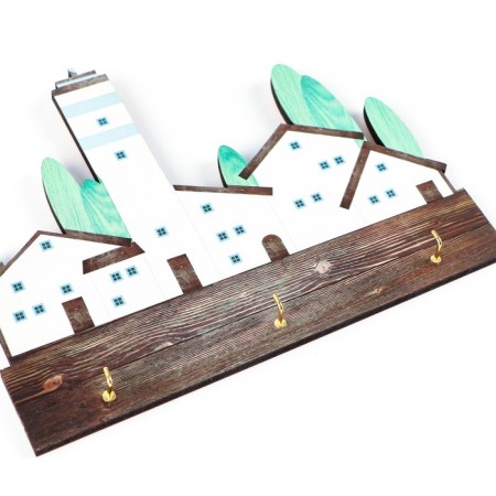 The keybox wall -mounted "houses", 22 x 17.2 cm.-5