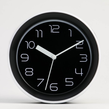 Clock - HELL WITHOULLE "Classics", with a suspension, discrete move, 15 x 4 cm, black