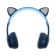 P47M headphones, wireless, full -size, BT, Microsd, microphone, AUX, with ears, blue