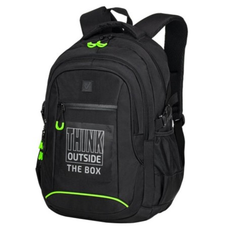 Brauberg Content's backpack universal, 3 departments, a reflective print, "Think", 47x33x18 cm, 270764