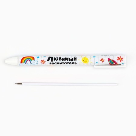 Ballic matte pen in the envelope automatic "With love teacher", 0.7 mm-2