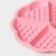 The form for baking the share "Sweets. Viennese waffles heart ", silicone, 21 × 2 cm, 5 cells, pink color