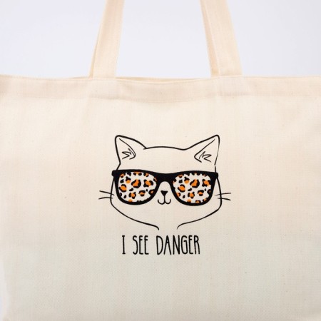 Ashop bag without lightning, without lining, beige color-3