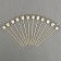 Wooden skewers "Crown", 11 cm, set of 12 pcs.