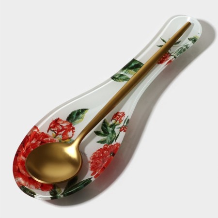 Glass stand under a spoonful of the peonies shares, 23.5 × 8.3 cm-7