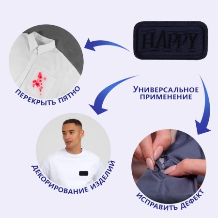 Thermal appliance "Happy", 5 × 3 cm, dark blue color-3