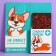 A postcard with a place for chocolate "Corgi", size 19cm x 8.1 cm, density of 200 grams