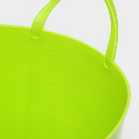 The underwear basket is soft, 27 l, 37.5 × 37.5 × 30 cm, the color is bright green-1
