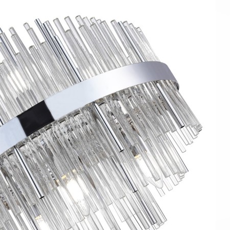 Suspended chandelier ST LUCE. SL1634.103.06. Rens. 6x60 watts, E14, 45x45x55 cm, chromium color-4