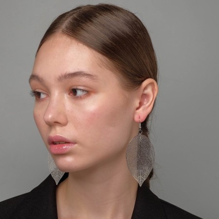 Earrings Metal "LIET LIET", Silver Color-1