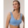 Top female supporting on the wide straps of Mirey, size 48, blue color