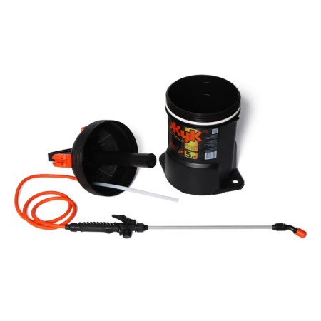 Pompovoy sprayer, 5 liters, thermal shrinkage, plastic brandpoite, “bug”-2