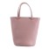 Bag women, genuine leather, pink, 21x11x30 cm