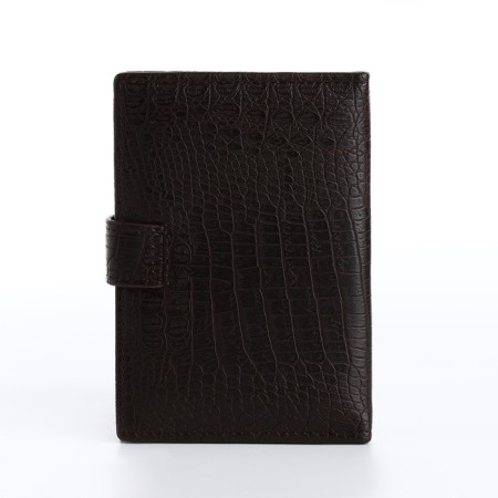 Cover for car documents and passports for magnet, brown color-1