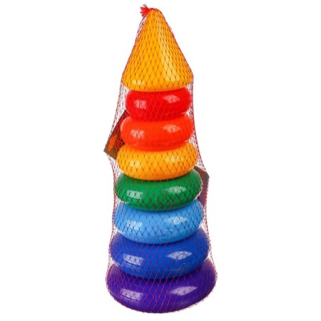 The pyramid "Blue Tractor", 7 rings with a cone-7