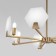 Ceiling Lamp EUROSVET MARBLE 60158/7, E14, 7x40W, 730x730 mm, brass color