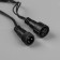 Garland "fringe" 3 × 0.6 m, IP44, UMS, dark thread, 160 smd-led, white glow, 220 V