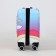 Small suitcase 20 "On a zipper, code castle, pink color