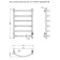 True heated towel rail "Trugor" PEK SP 5, 800 x 500 mm, VGP, Black