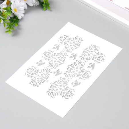 Plastic "pattern" 24x16 cm stencil-1