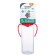 A bottle for feeding, a classic throat, with handles, 250 ml., From 3 months., Red color