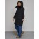 Coat insulated winter female, size 46, black color