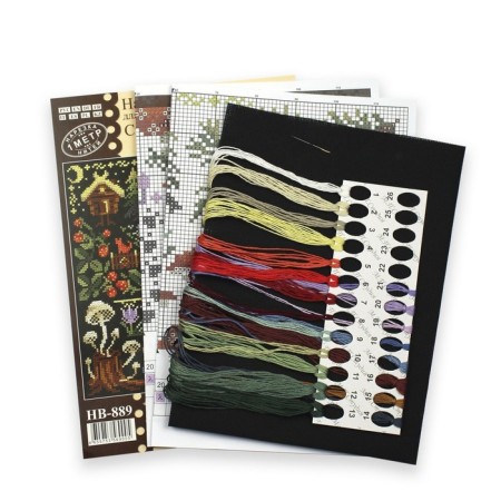 Embroidery set "Sempler. Mysterious forest »19 × 19 cm-3
