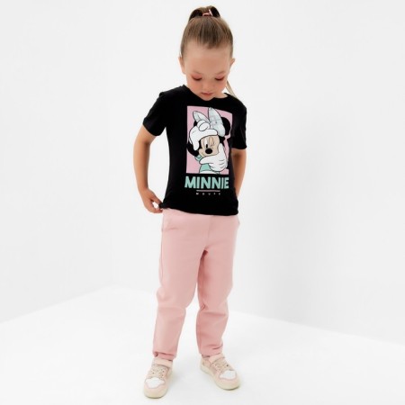 Children's T-shirt "Minnie" Minnie Mouse, height 122-128, black color-6