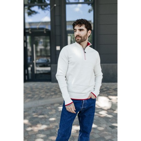 Jumper male ise, size 48, white color-5