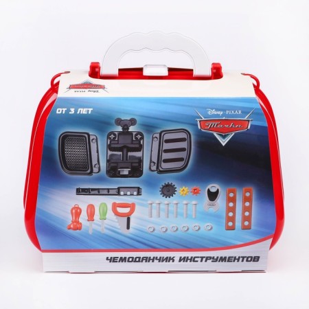 Set of builder "Suitcase" in a bag with game tools, cars-7