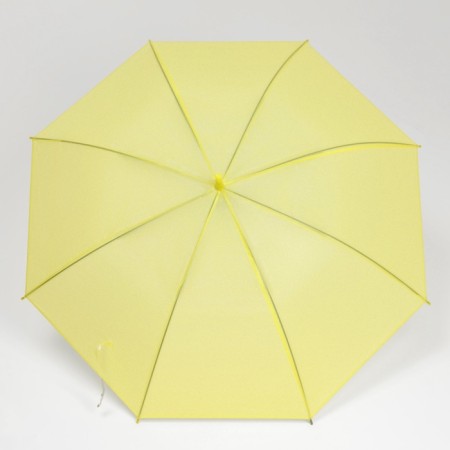 Umbrella - semi -automatic cane "plain", 8 spokes, r = 46 cm, yellow color-2