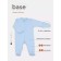 Cupids for children on the Rant Base buttons, with anti -ticaras, seams outward, height 62 cm, blue color