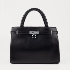 Bag Female Tout with zipper, black color