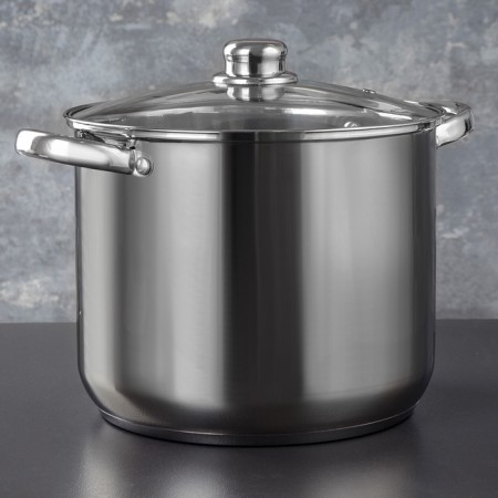 Magistro Grande stainless steel pan, 8.9 liters, with a lid, capsule, induction