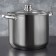 Magistro Grande stainless steel pan, 8.9 liters, with a lid, capsule, induction