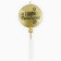 Candle in the Cake "Happy Birthday" Golden, 5.5 x 12 cm