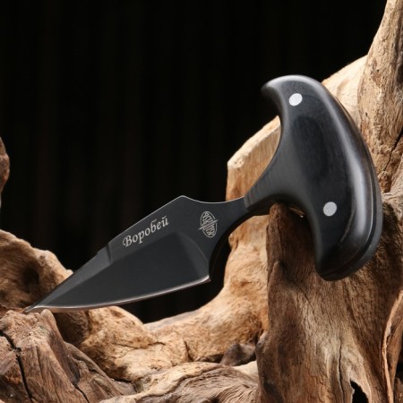 Pumpling knife "Sparrow" steel - 65x13, handle - bakelite, 10 cm-1
