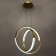 Bayerlux chandelier with PDU 1544/2 LED 120W 3000-6000k Dimmer Gold D.50CM