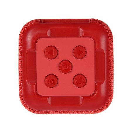 Portable column F68, 5 W, 600 mAh, backlight. Micro SD, red-2