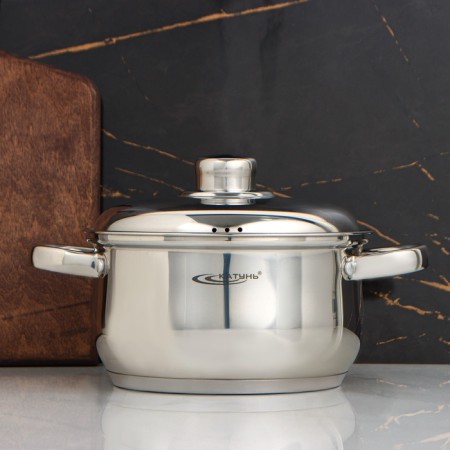 Gretta pan, 2.5 l, d = 18 cm, capsule, metal cover, induction-6