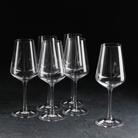 Set of glasses for wine "Sandra", 350 ml, 6 pcs